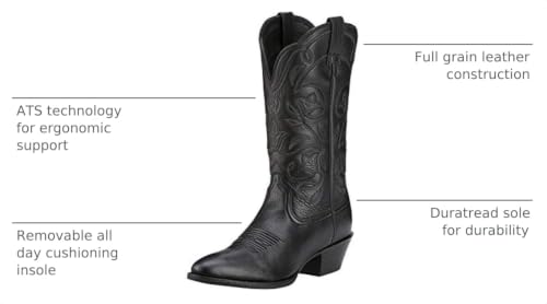 Image of Ariat Women's Heritage Western R Toe Western Cowboy Boot