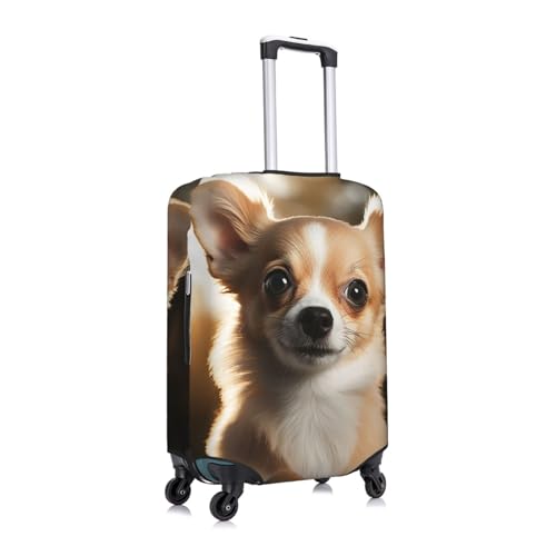 Travel Luggage Cover Fashion Suitcase Protector Cute Chihuahua Spandex Baggage Covers Washable Suitcase Covers Anti-Scratch Luggage Cover Protectors Fits 18-32 Inch Suitcases X-Large2