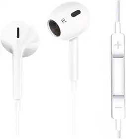 Fone de Ouvido com Fio Premium, Modelo 3ª Geração – Compatível com Lightning, iOS, iPhone 5, 6, 7, 8, X, 11, 12, 13 e 14.