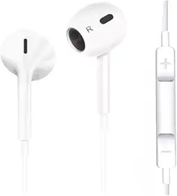 Fone de Ouvido com Fio Premium, Modelo 3ª Geração – Compatível com Lightning, iOS, iPhone 5, 6, 7, 8, X, 11, 12, 13 e 14.
