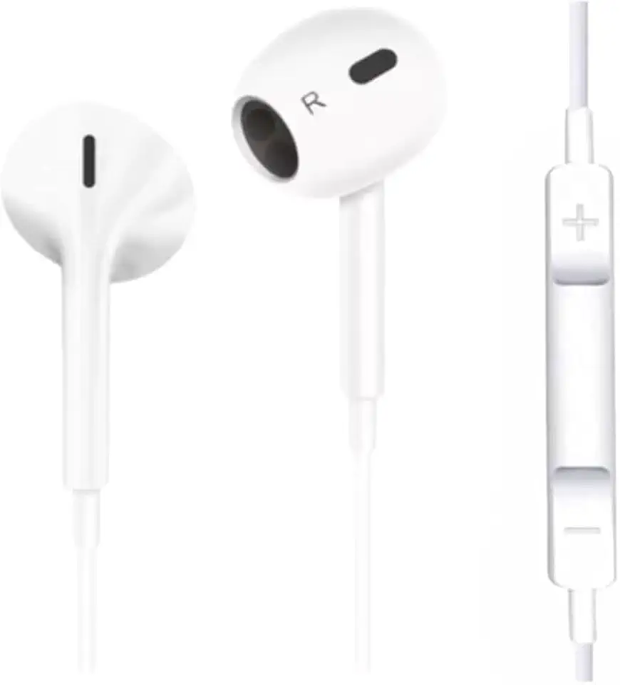 Fone de Ouvido com Fio Premium, Modelo 3ª Geração – Compatível com Lightning, iOS, iPhone 5, 6, 7, 8, X, 11, 12, 13 e 14.