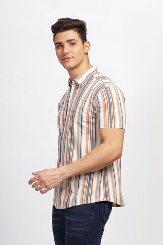 Image of BULLMER Trendy Regular Fit Printed Causal Shirt for Men - Pack of 1