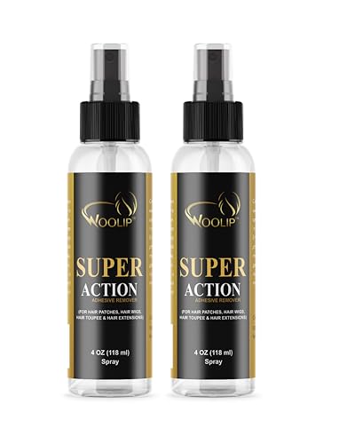 Image of Super Action C22 Hair Patch /Wig Glue /Adhesive Remover Spray | Adhesive Remover For Hair Patch & Wigs | Fast-Acting | Citrus Flavour | Skin Friendly With No Side Effect (Pack of 2, 118ml)
