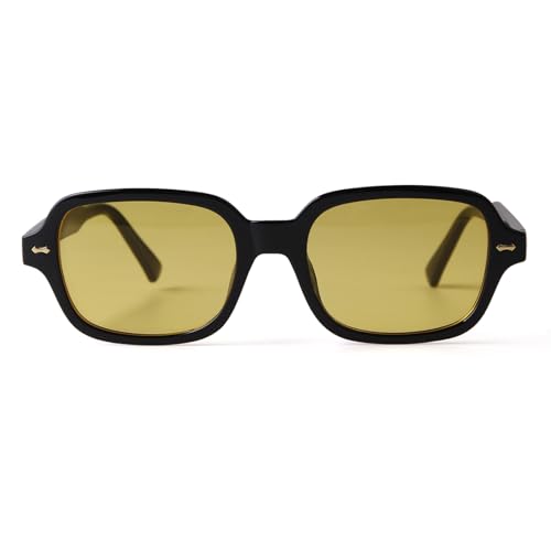 ADE WU Retro Square Sunglasses for Women Y2k Vintage Trendy Cute Square Frame Tinted Sun Glasses