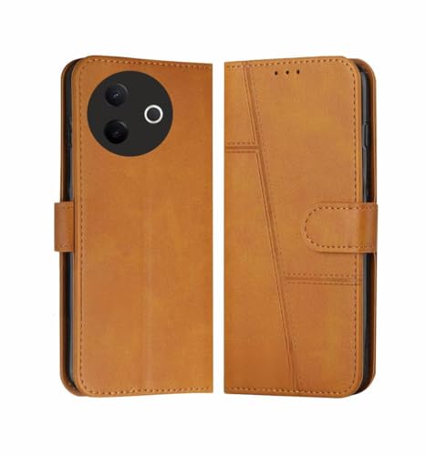 Image of for Vivo Y39 5G Flip Cover Leather Finish | Inside TPU with Card Pockets | Wallet Stand | Complete Protection Flip Case