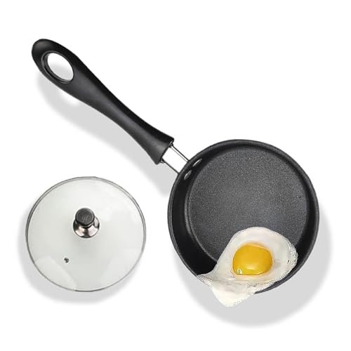 Non Stick Frying Pan with Glass Lid & Heat Resistant Handle