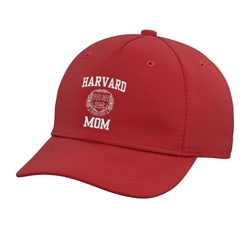 Harvard University Crimson | Official NCAA Mom | OCIMPHVU002 Adjustable Printed Baseball Hat, Red