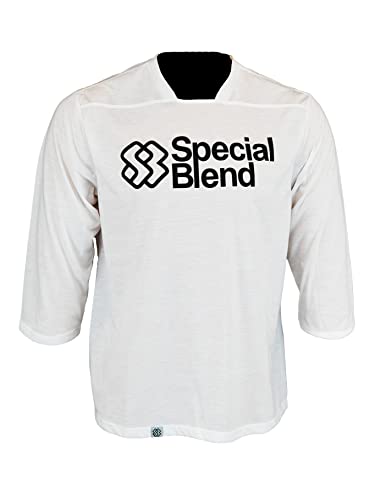 Special Blend | Men’s MTB Jersey (White 3/4 Sleeve, X-Large)