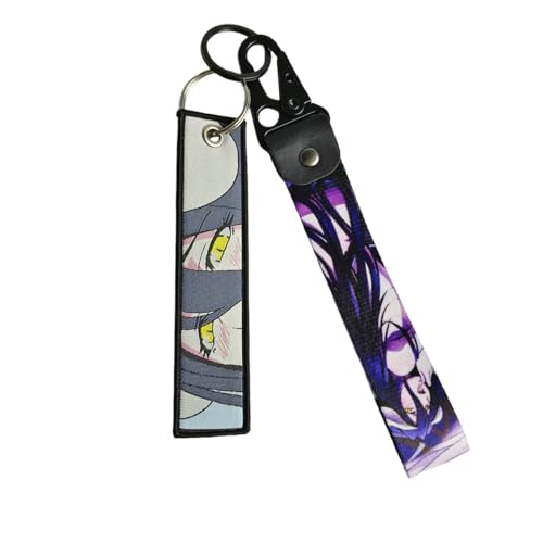 TAHOFLEX 2 Pack JDM Anime Keychain Set - Nylon Lanyard