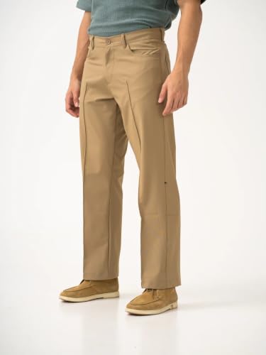 Image of The Pant Project Relaxed Fit Korean Pintuck Pants for Men | Stylish Relax Fit Men's Wear Trousers for Office or Party | Mens Fashion Dress Trouser Pant