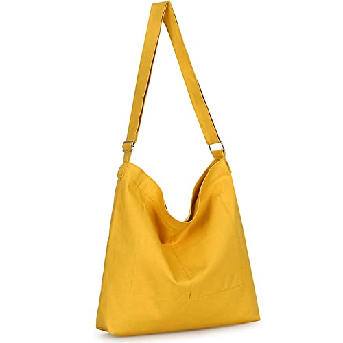 Image of Lify Women's Retro Large Size Canvas Shoulder Bag Hobo Crossbody Handbag Casual Tote - 1 Piece