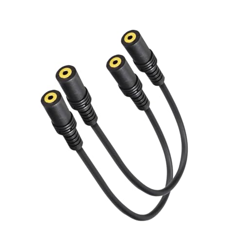 Cable de extensión 2.5mm hembra a 2.5mm hembra 2 unidades 1FT miniatura 2