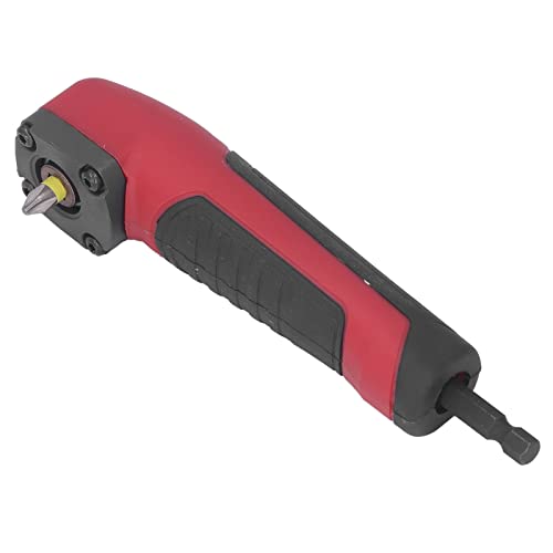 Drill Bit Angle Adapter, 1/4in Right Angle Drill Attachment, Hex Drill Bit Driver with Ergonomic Handle for Electric Drill Handheld Wrench