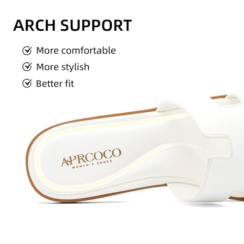 Women's Flat Sandals Dressy Classic H-Band Flats Sandals Summer Beach Vacations Slide Sandals2