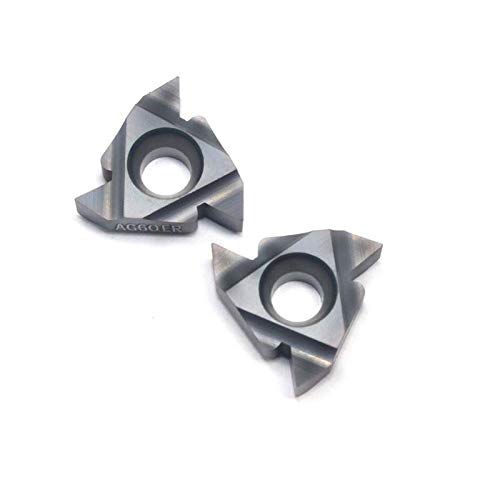 Tool Part for 16ER AG60 LDA 20PCS Lathe Cutter Tool CNC Insert 16ER AG60 Threading Blade for Stainless Steel