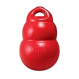 kong bounzer - giocattolo per cani - morbido e flessibile - a forma di kong - rosso - medio