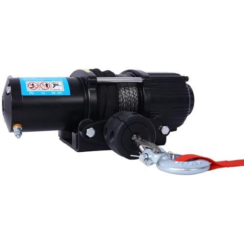 Winch eléctrico 3500lb 12V para ATV/UTV con control remoto miniatura 1