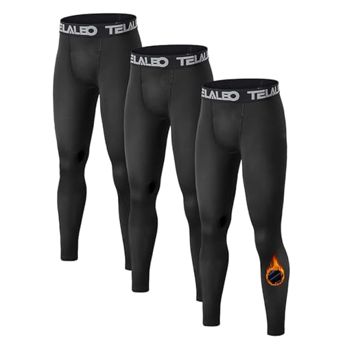 Amazon.com: TELALEO Boys Fleece Lined Thermal Compression Leggings