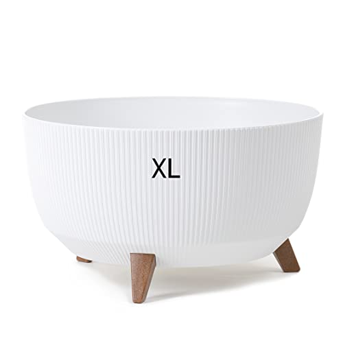 MELTOM Blumentopf Schale mit Füßen Einsatz Kräutertopf Übertopf...