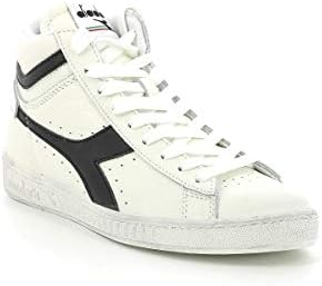Diadora Unisex Game L High Waxed Athletic, White/Blue Caspian Sea, 11 US Men | Image 5
