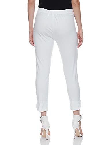 Image of BIBA Viscose Solid Regular Casual Pants