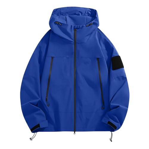 Women's Rain Jacket Windbreaker Rain Coat Outdoor Hooded Hiking Jacket - image 5