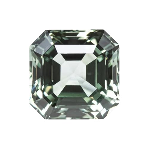 Breloque carrée en saphir pour bague de fiançailles unique