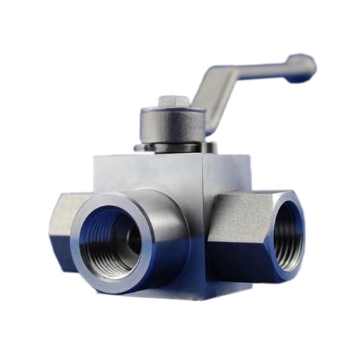 Robinet à boisseau sphérique hydraulique en acier inoxydable durable type L - 5