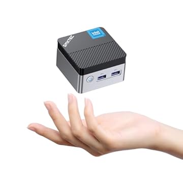 GMKtec Mini PC pré-instalado Windows 11 Pro Intel N5105, 8GB RAM 128GB Disco Rígido Desktop Mini Computador, Micro Computador com Dual HDMI 4K, Dual DDR4, Dual WiFi, RJ45 Ethernet, BT4.2 e