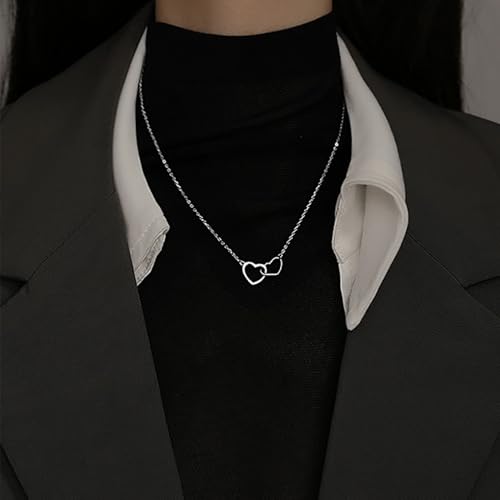 Argent sterling pour ce collier pendentif cœur entrelacé délicat et durable - 2