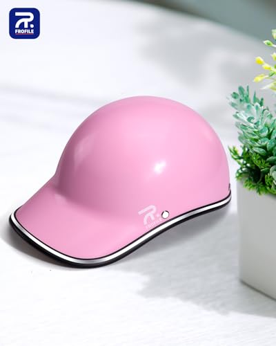 Image of Adult Baseball Cap Helmet - Urban Style for Golf, Low Profile Urban Commute PU Retro Leather Hat for Men & Women