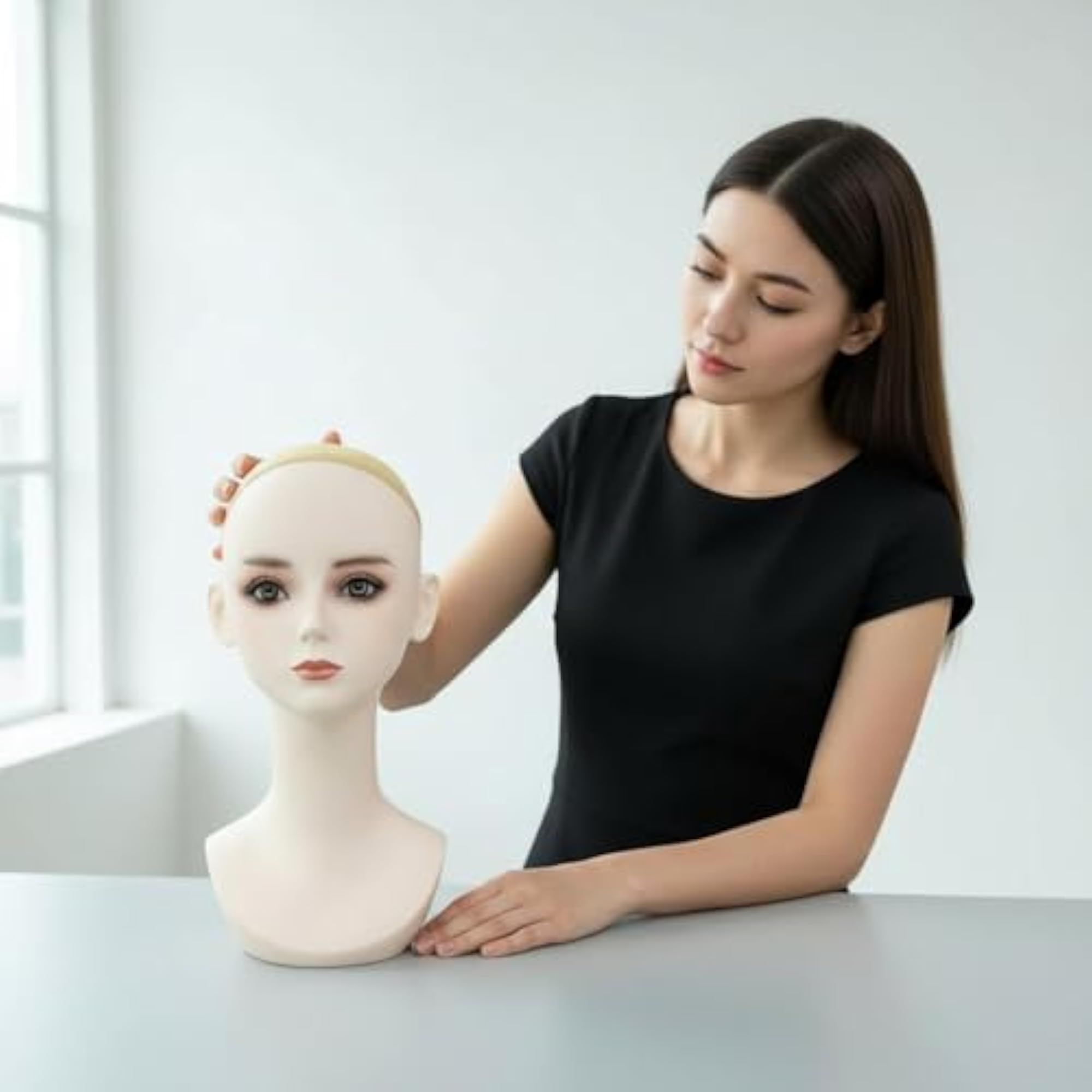 PVC Hairpiece Display Head, Factory Direct