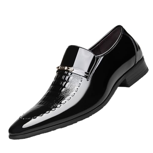 Men's Dress Tuxedo Shoe Slip-on Fashion Patent Leather Loafers