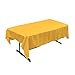 LA Linen Polyester Poplin Washable Rectangular Tablecloth, Stain and Wrinkle Resistant Table Cover 60x102, Fabric Table Cloth for Dinning, Kitchen, Party, Holiday 60 by 102-Inch, Yellow Dark