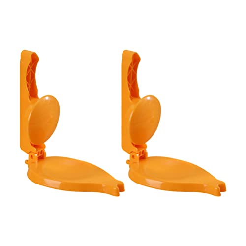 HEMOTON 2pcs Plastic Tortilla Press Authentic Tortilla Maker Corn Tortilla Machine for Flour Tortilla Dough Press Flour Corn Press Orange