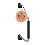 Stromberg Carlson AM-615 Lend A Hand Assist Rail - RVs & Trailers Wall Mount Handrail, Ideal for RVs & Trailers, Camper & RV Entry Door Handle, Bright Dipped Silver Finish, 27' Long x 15.5' Depth