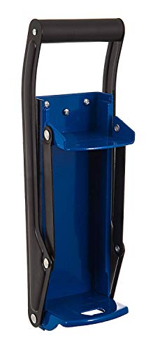 GLOW Premium Wall Mounted 2 in 1 Can Crusher and Bottle Opener – Heavy Duty Blue Large 16oz 500ml Aluminium Drinking Tin Can Kitchen Recycle Tool with Soft Grip Foam Handle Bottle Opener - Image 4