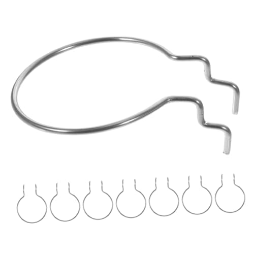 BUGUUYO Garage Utility Hooks Set 8pcs Double-Wire Pegboard Hooks for Tool Storage Heavy-Duty Metal Hangers
