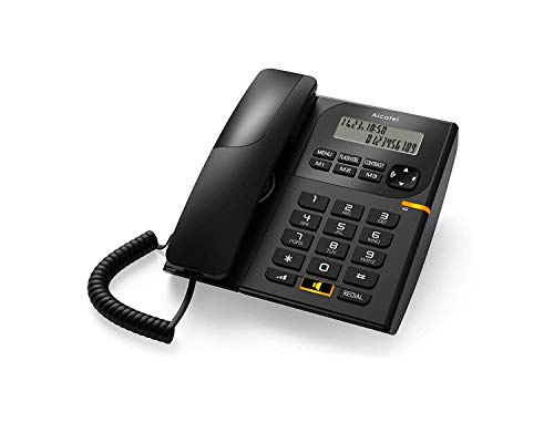 Alcatel New T-58 Black Corded Landline Phone with Caller id and Speaker with Attractive Design