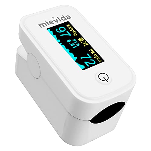 Mievida Finger Tip Pulse Oximeter - FDA & CE Approved, OLED Displ...