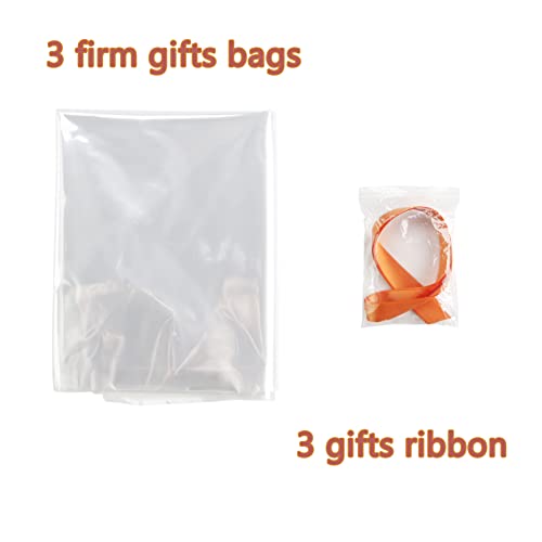 Pro Goleem 3-Piece Small Woven Easter Basket with Gift Bags and Ribbons, Different Size Baskets for Gifts Empty, Small Rope Basket for Storage, 12"X 8" X 5" Baby Toy Basket with Handles, White - Thumbnail 4