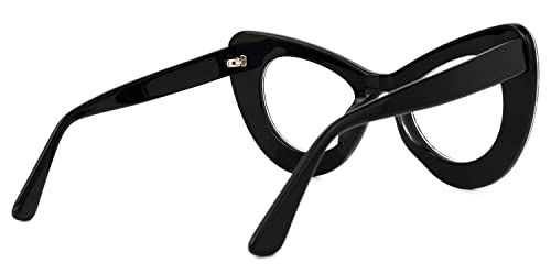 Image of VOOGLAM Oversize Cat Eye Blue light Blocking Glasses for Women Anti UV Eyestrain Eyewear April