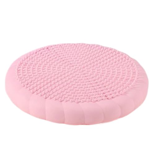 Inflated Wobble Cushion, Double Sided Exercise,13.39x13.39in Wiggle Seat Anti Slip, Stability Training Pad, Exercise Wobble Boards for Core Strengthening, Balance, Posture