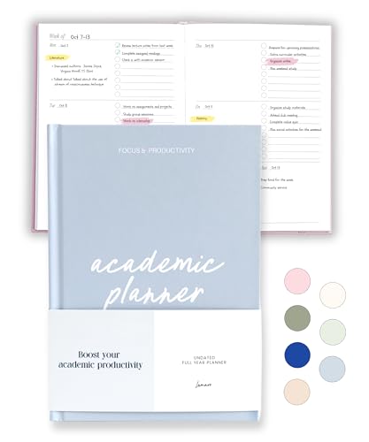 Lamare Academic Planner 2025-2026 – Undated Weekly College Student Planner 2025-2026 For Homeschool, High School, College & Nursing Students
