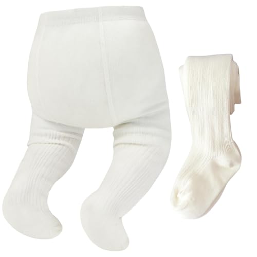 Zando Cozy Baby Tights - Soft Cotton Infant Leggings for Girls