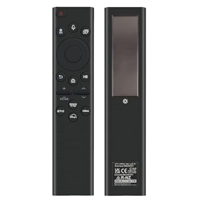 Rechargeable TV Remote for Samsung Smart TVs, Replacement for All 2019-2025 Samsung TV Remote Control with Voice Control. USB-C Fast Charging. Solar Charging. 2-Year Warranty.
