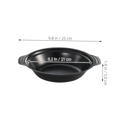 Wok compacto de hierro IMIKEYA con doble asa miniatura 2