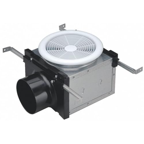 Fantech PBV4 damper box with 7 Inch ceiling grill for 4 inch duct