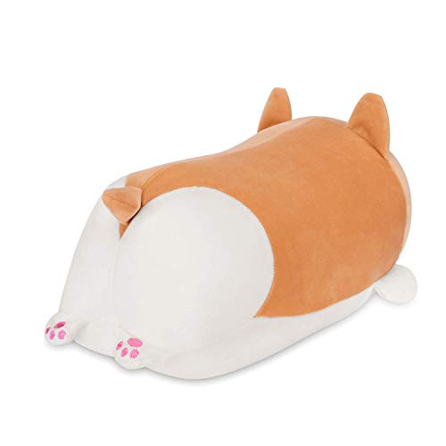 Ditucu Shiba Inu Stuffed Animal Toy Cute Anime Corgi Akita Dog Plush Pillow Kawaii Plushie Best Gifts For Kids Brown Round Eye 13.7 Inch #TOP1