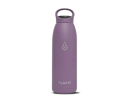 HYDRO H2O insulated water bottle 32 oz,BPA-Free Leak Proof Metal Flask, Durable Vacuum Large Insulated Bottle, Lightweight Double Wall Sport Thermos for Gym office Travel(950ml,Pink)